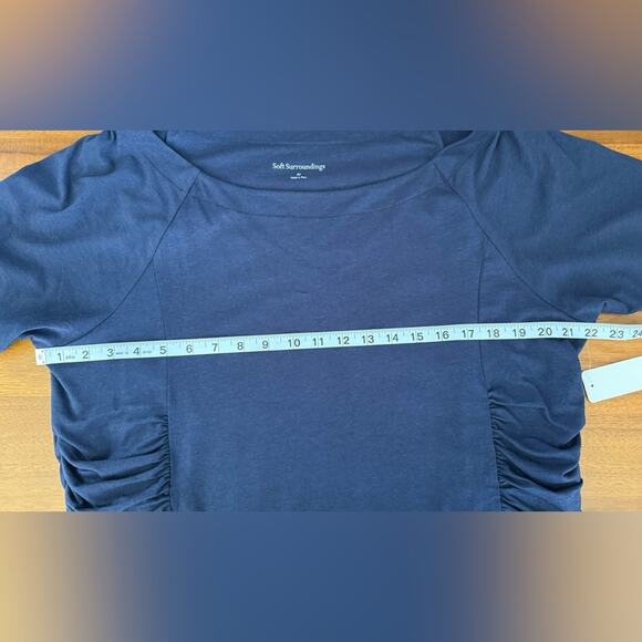 NWT Soft Surroundings Kelsey Top Nautical Navy Size 2X (22W) - Picture 6 of 9